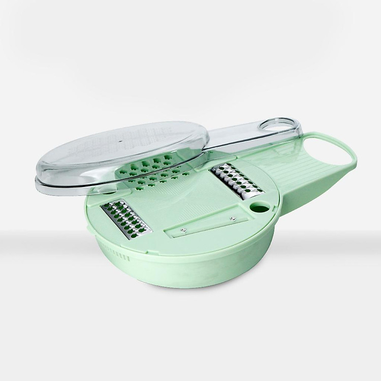 Bộ dụng cụ quay vắt đa năng Unie US4000M, dung tích 4L,Lưỡi dao cao cấp, 7 chức năng trong 1: Cắt, thái, bào rau củ - hàng chính hãng