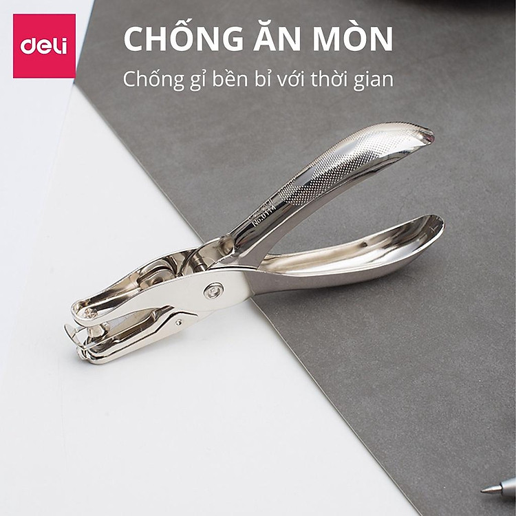Kìm Bấm Đục Lỗ Giấy Deli E0114 - Ảnh 2