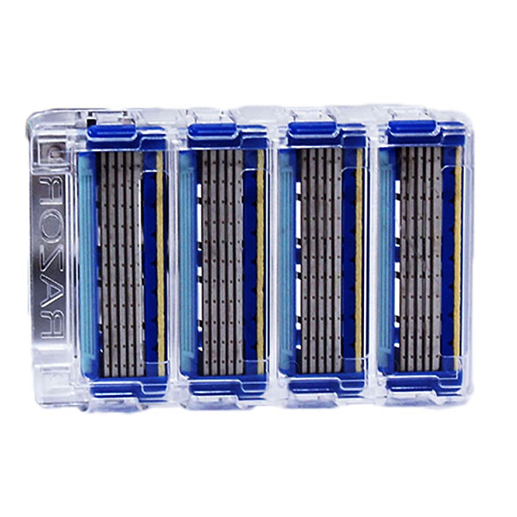 Set 4 lưỡi dao thay thế KAI (dao 5 lưỡi kép) nội địa Nhật Bản