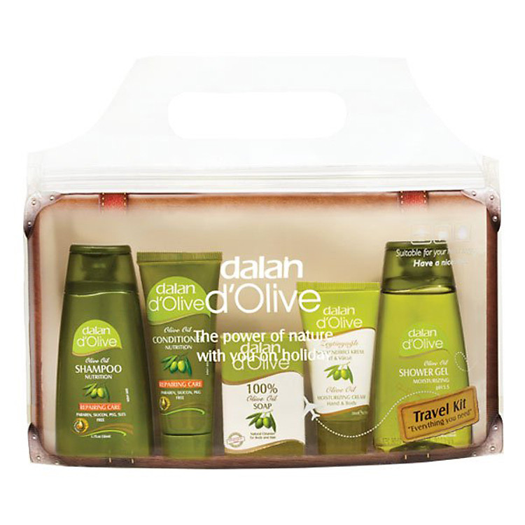 Bộ Kit Du Lịch Chăm Sóc Cơ Thể Toàn Diện Từ Tinh Dầu Ô Liu Dalan D'olive Travel Kit