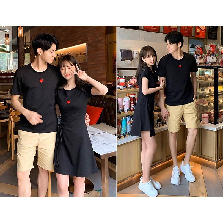 đồ đôi nam nữ, áo váy đôi chất đẹp cho các cặp đôi phong cách