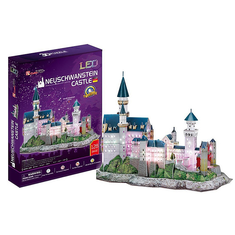 Mô Hình 3D - Neuschwanstein Castle (LED) - L174H