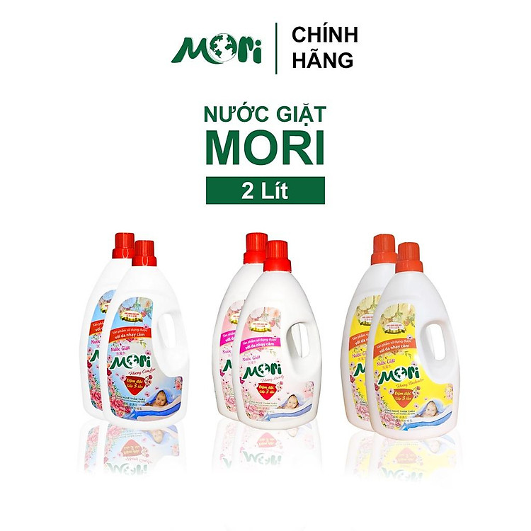 Nước Giặt Xả Cao Cấp Mori Lưu Hương Bền Lâu Can 2 Lít