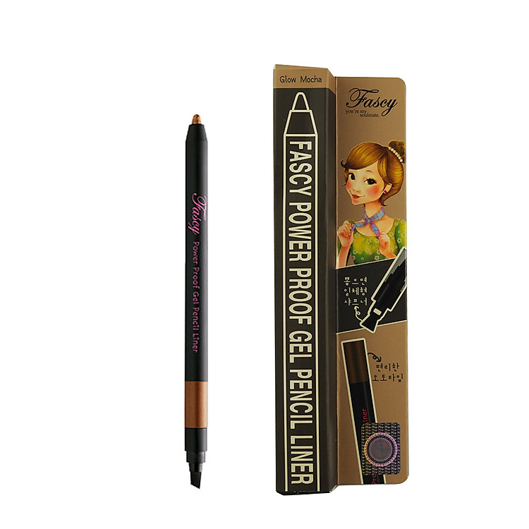 Bút gel kẻ mắt chống nước Fascy Màu nâu đất 0,4g