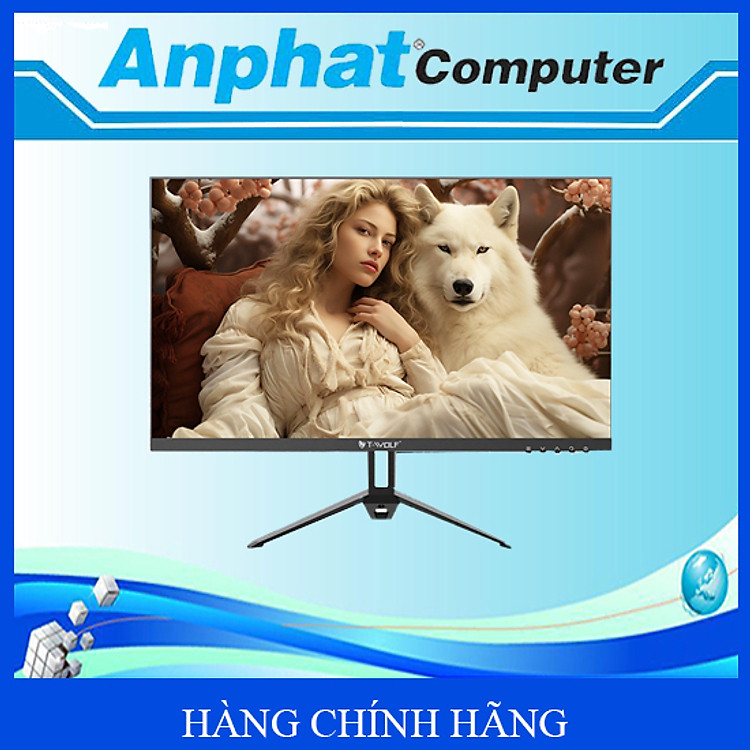 Màn hình LCD T-WOLF TW-F24IFHD100 Gaming (Phẳng 24″/IPS/Full-HD 1920×1080/100Hz/5ms/VGA-HDMI) - Hàng Chính Hãng