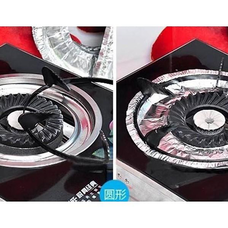 Combo 10 miếng giấy bạc lót bếp gas