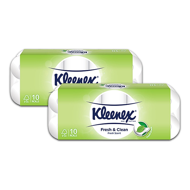 Combo 2 Giấy cuộn Kleenex 220 tờ x 10 cuộn