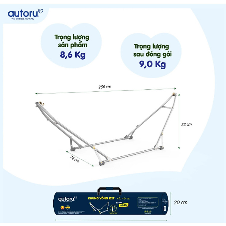 Khung võng cao cấp Autoru tại Babymart Chính hãng Giá rẻ - Hình ảnh 4