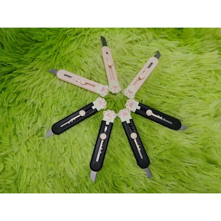 Dao dọc giấy mini hình chân mèo siêu dễ thương - Rọc giấy văn phòng nhiều màu giá rẻ