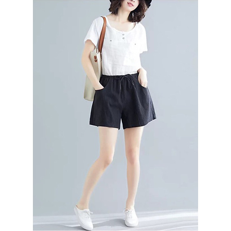Quần short đũi xước dáng váy