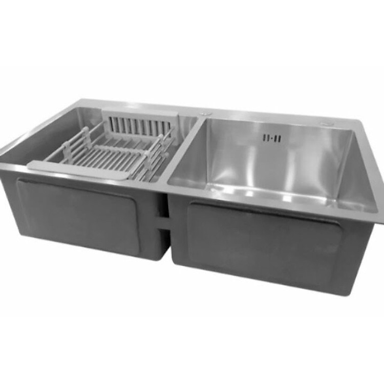 Chậu rửa chén, rửa bát inox 304 02 hộc