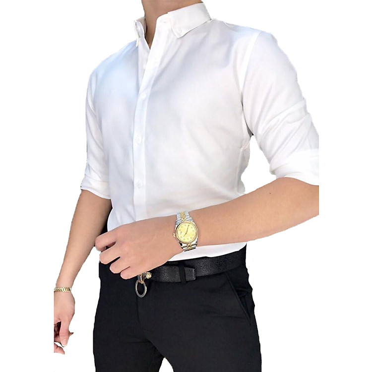 Áo sơ mi nam công sở cao cấp phong cách Hàn Quốc