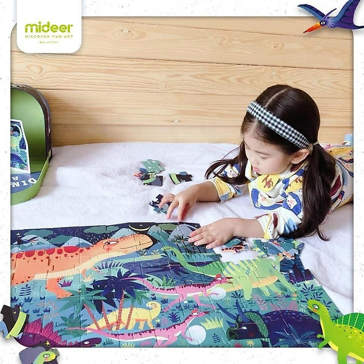 Đồ chơi xếp hình khủng long Mideer Chính hãng Giá tốt - Hình ảnh 5