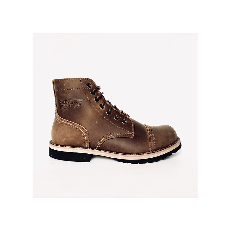 Giày Boot Nam Cao Cổ Buộc Dây Da Bò Thật Nguyên Tấm HN678 - (Tặng Vớ/Lót Giày)
