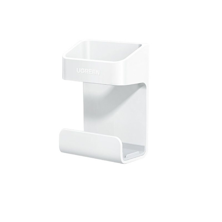 Giá đỡ điều khiển từ xa màu trắng dán tường bằng keo 3M remote control Ugreen 204GD80624LP hàng chính hãng