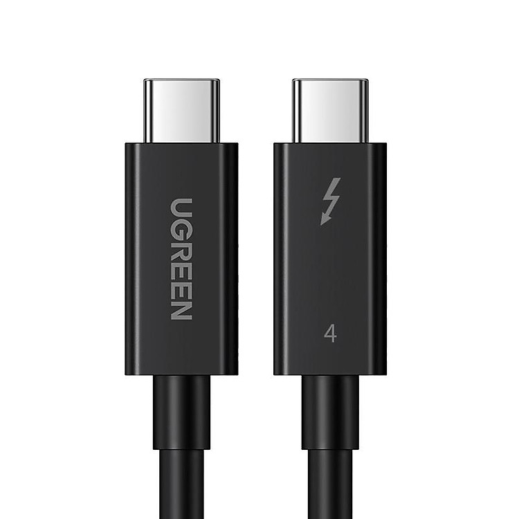 Cáp Thunderbolt 4 8k 60hz 2M hỗ trợ 40Gbps 100W PD màu đen Ugreen 60621 US501 Hàng chính hãng