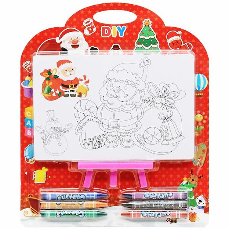 Bộ Tranh Tô Màu Giáng Sinh Wanlongda Chính hãng Tiết kiệm - Hình ảnh 2
