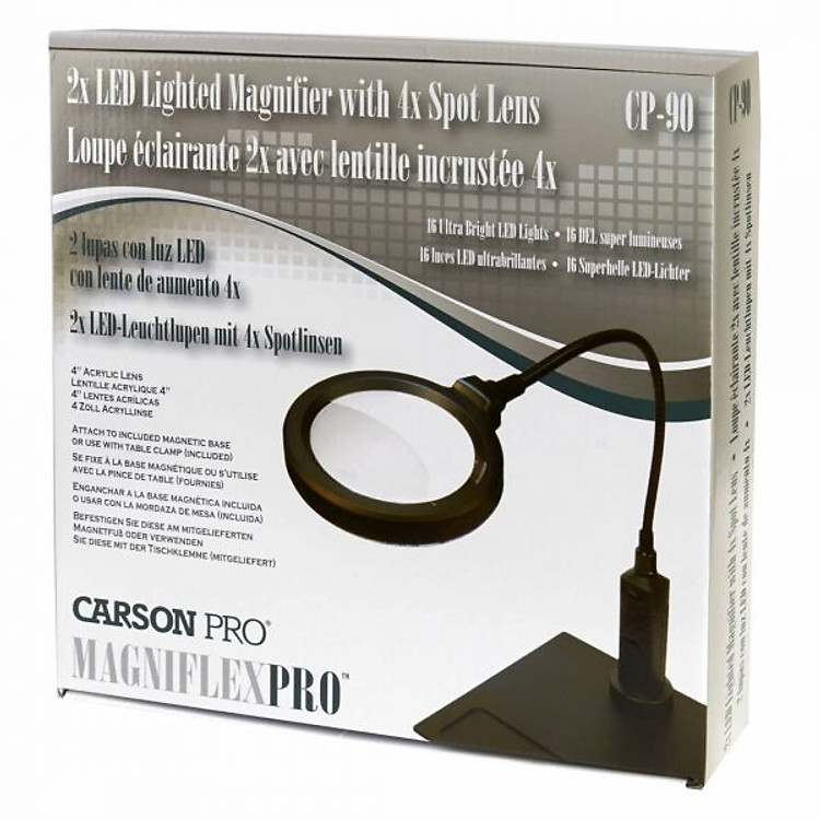 Kính lúp để bàn Carson MagniFlex Pro CP-90 2x(4x) - Ảnh 4