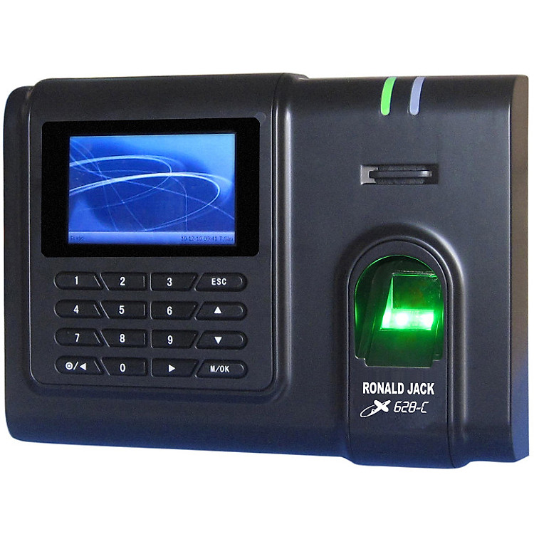 Máy chấm công vân tay và thẻ cảm ứng RONALD JACK X628-C mẫu mới 2019 ( Hàng chính hãng)