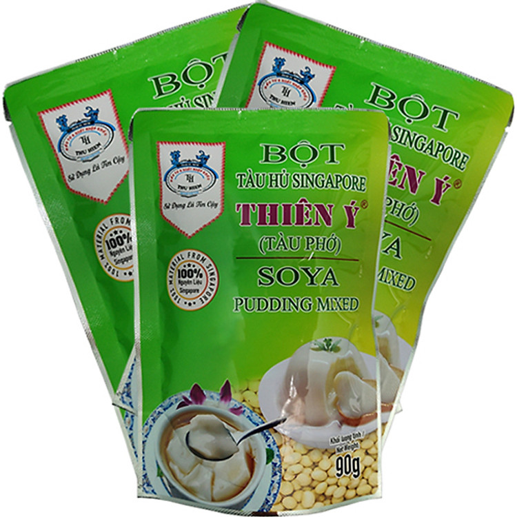 Combo 10 gói - BỘT TÀU HỦ SINGAPORE THIÊN Ý (TÀU PHỚ) - TÀU HỦ HƯƠNG VỊ THƠM NGON ĐẶC TRƯNG - SOYA PUDDING MIXED - HƯƠNG VỊ THƠM MÁT TỪ ĐẬU NÀNH GIÚP ĐẸP DA - ĐẸP DÁNG