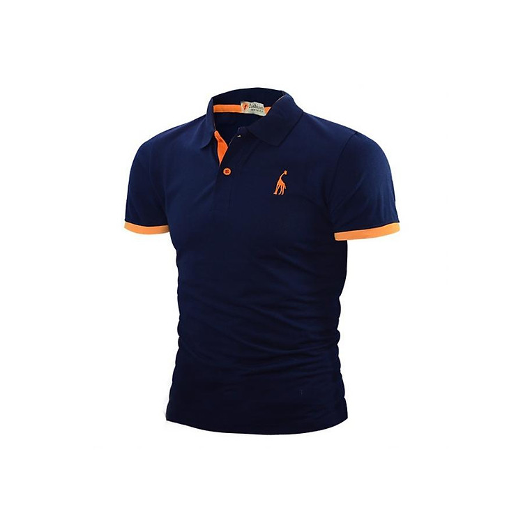 Áo Thun Polo Nam Hươu Cao Cấp ZR0005.(1) Màu Xanh Đen