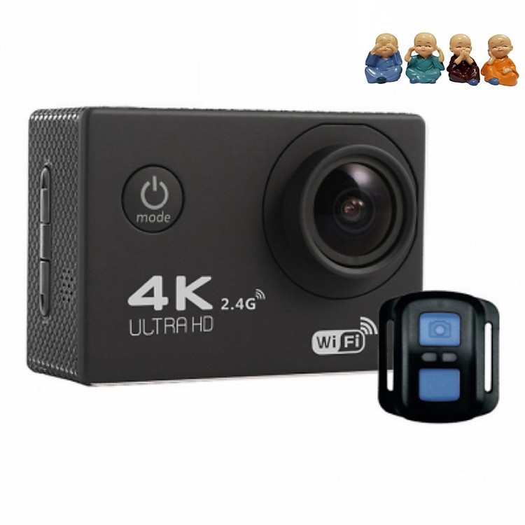 Camera hành trình 4k ultra hd wifi - tặng bộ 4 chú tiểu BỐN KHÔNG