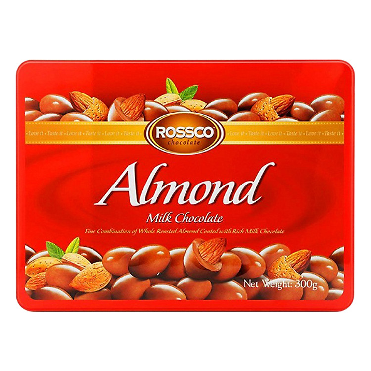 Kẹo Socola Rossco Almond Đỏ (300g)