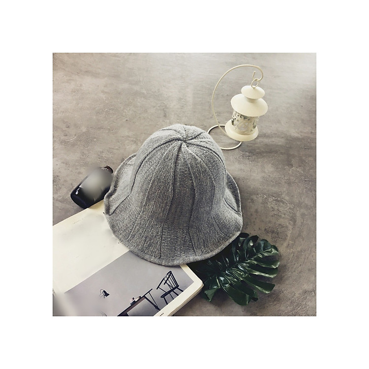 Nón bucket nữ len dệt sang trọng