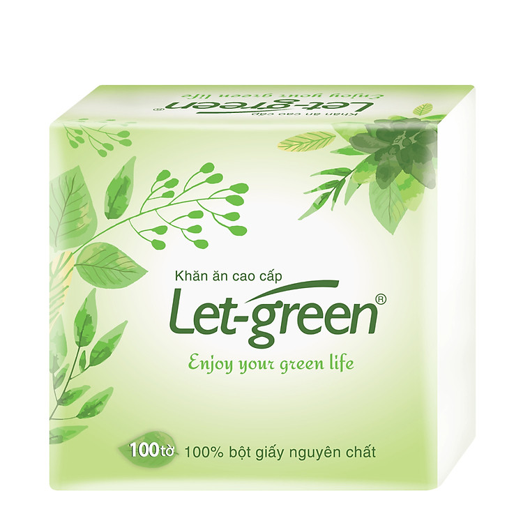 COMBO 5 KHĂN ĂN CAO CẤP LET-GREEN 33*33 CM