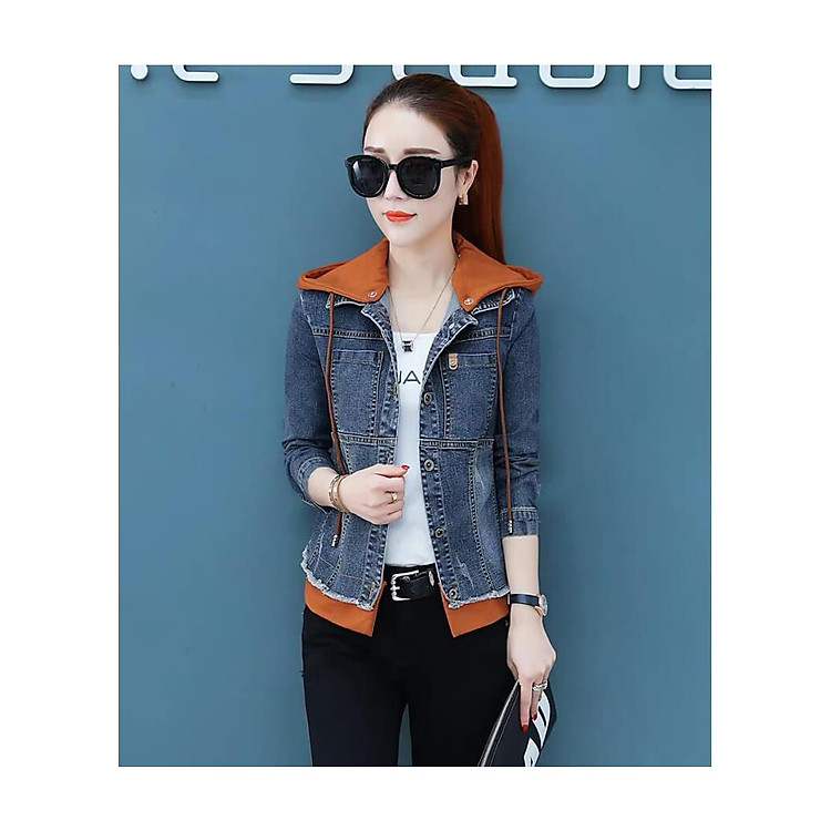 Áo Khoác Jean Phối Nón - KT2307