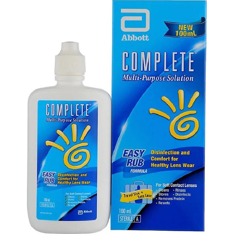 Dung dịch ngâm rửa kính Abbott Complete Multipurpose Solution EASY RUB 100ml