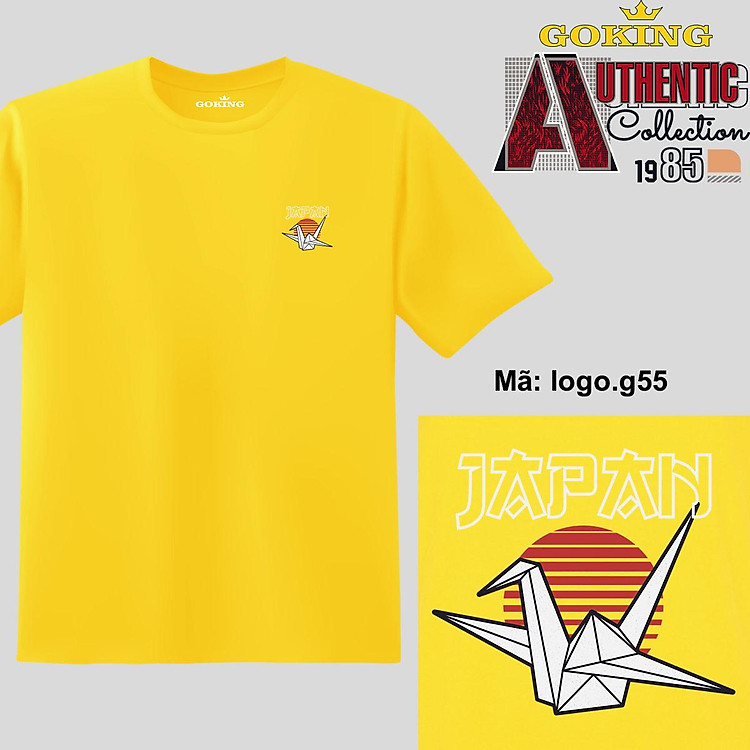 JAPAN, mã logo-g55. Hãy tỏa sáng như kim cương, qua chiếc áo thun Goking siêu hot cho nam nữ trẻ em, cặp đôi, gia đình, đội nhóm