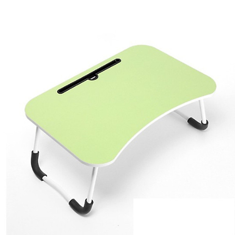 Bàn học gấp gọn thông minh có khe cắm ipad (xanh lá) tặng kèm 3 bút bi viết xong xóa được (màu ngẫu nhiên)