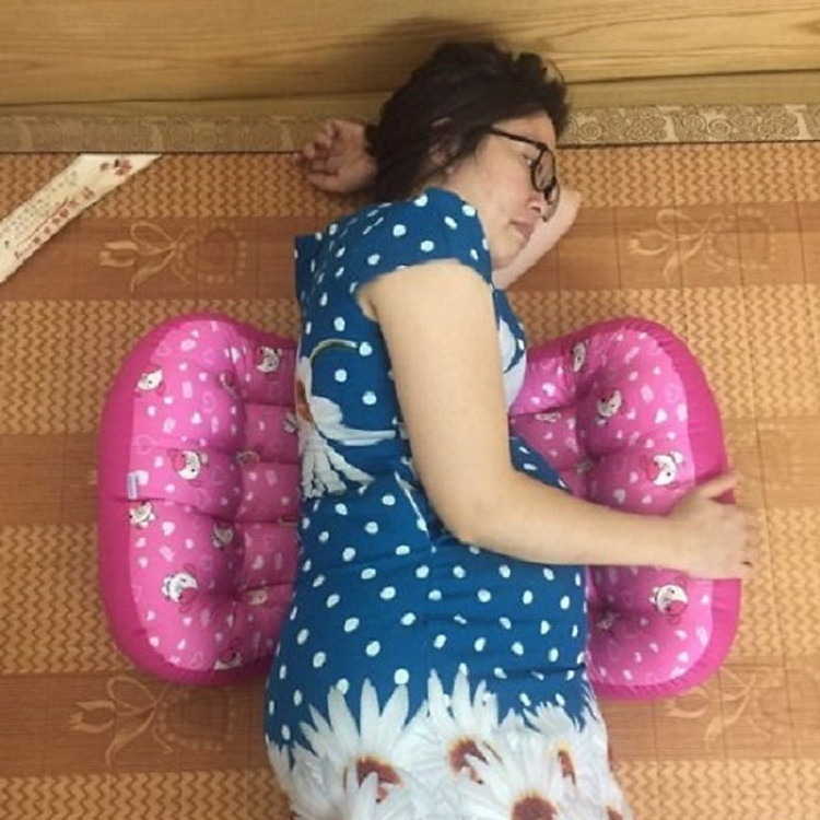 Gối bà bầu dạng nơ