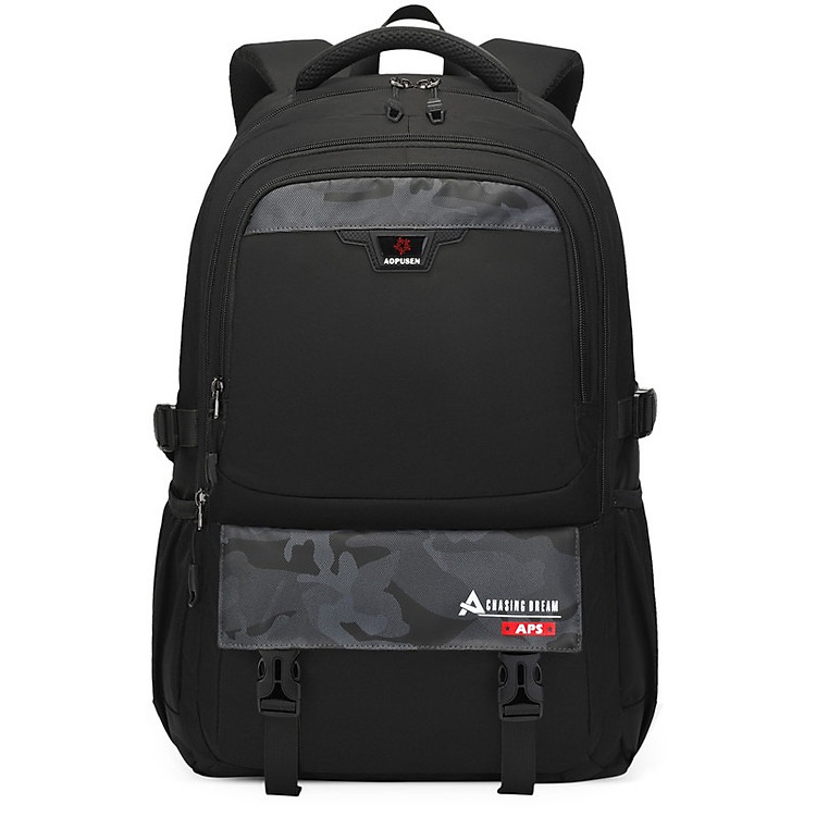 Balo học sinh AOPUSEN 10387 - Chống thấm nước (Màu xám) - Ảnh 4