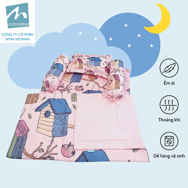 Bộ chăn gối nệm trẻ em MYM Chính hãng Giá rẻ - Hình ảnh 2