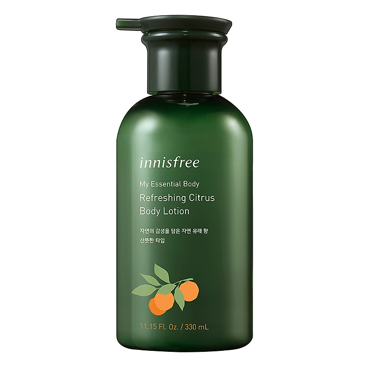 Sữa dưỡng thể hương cam chanh innisfree My Essential Body Refreshing citrus body lotion131171007(330ml)