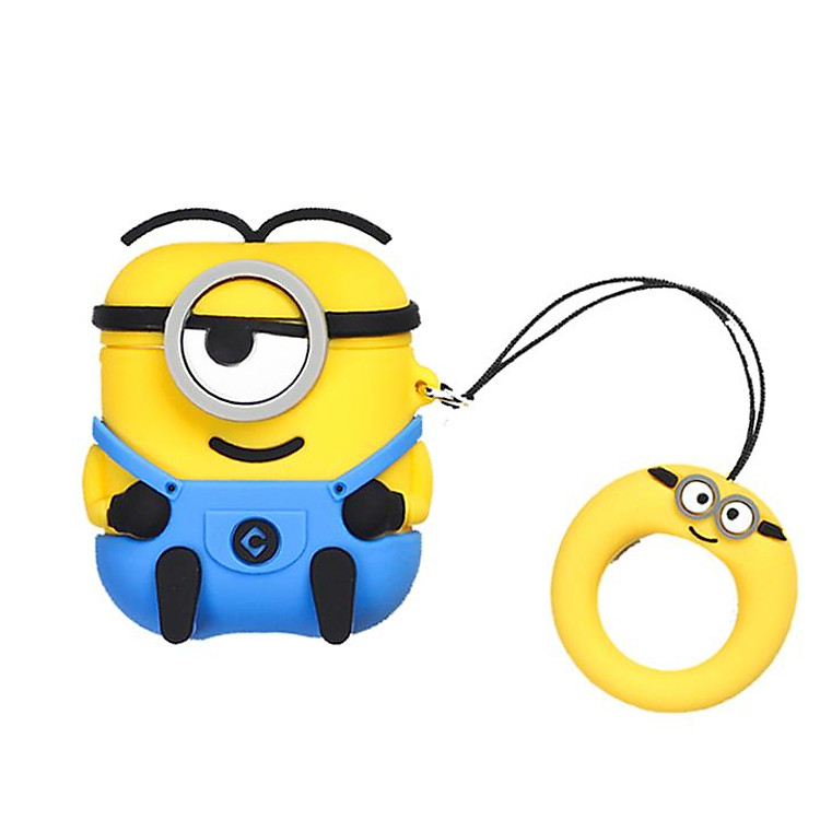 Túi silicon cho tai nghe Airpods hình MINION nhựa dẻo