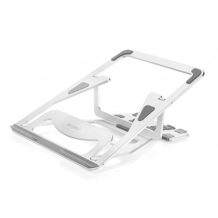 Giá đỡ Aluminum Wiwu S100 cho Macbook laptop 13 inch đên 15.5 inch giúp tản nhiệt thiết kế nhôm nguyên khối - Hàng chính hãng
