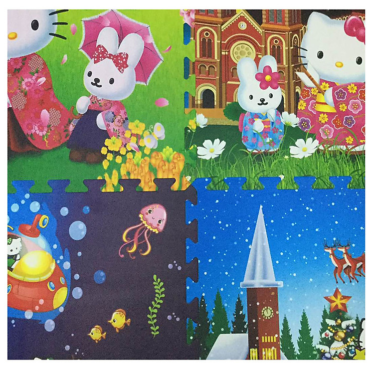 Mua Bộ 4 Thảm xốp Kitty cho bé Chính hãng Tiết kiệm - Hình ảnh 3