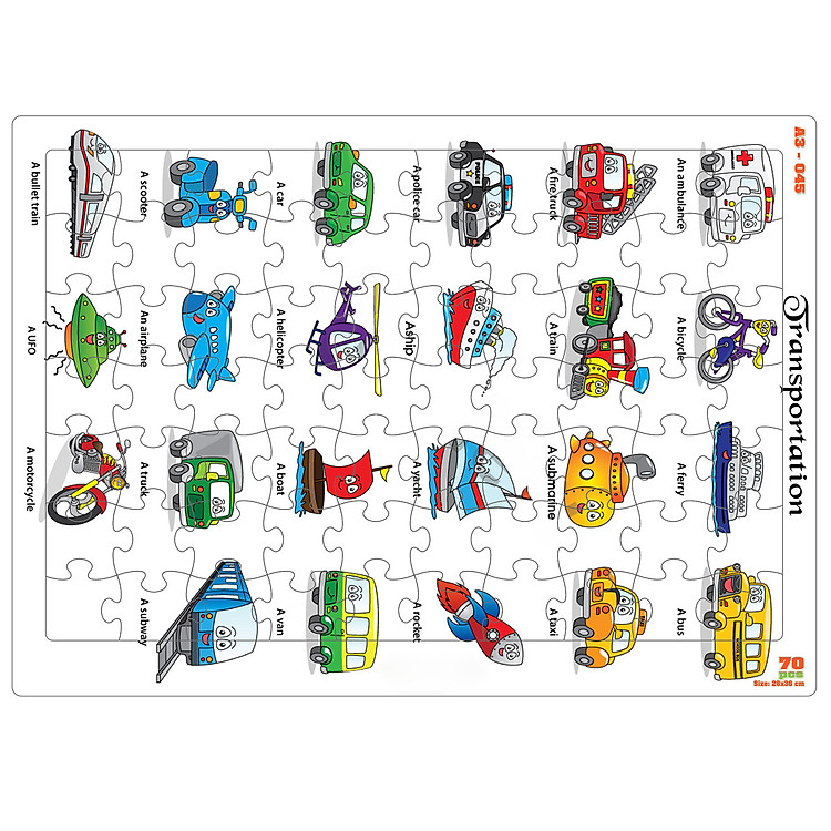 Combo 03 bộ tranh xếp hình A3 Chính hãng Tiết kiệm - Hình ảnh 3