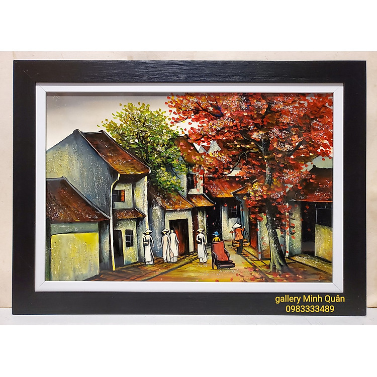 12 mẫu tranh sơn mài Phố Cổ Hà Nội