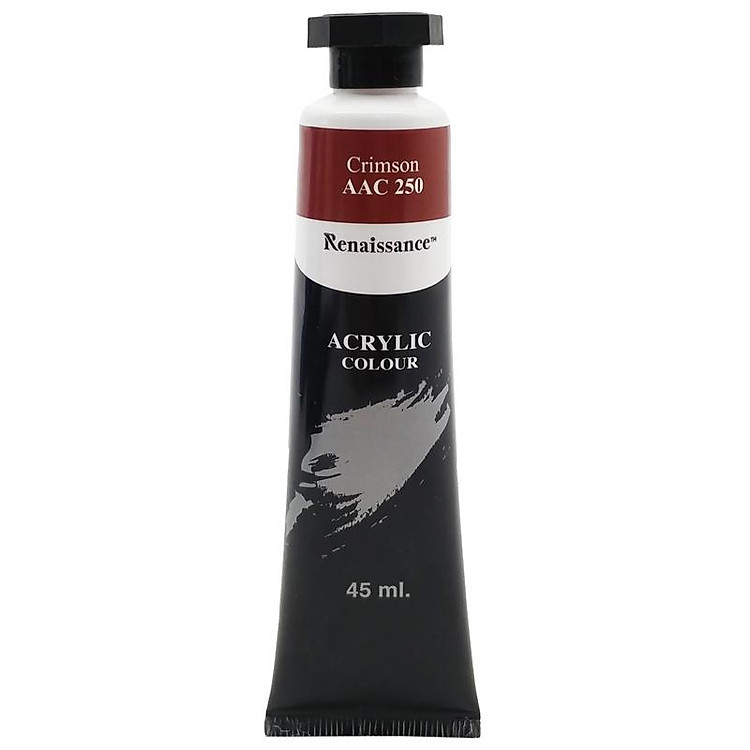 Tuýp Màu Acrylic 45 ml - Renaissance #250 - Crimson - Ảnh 2