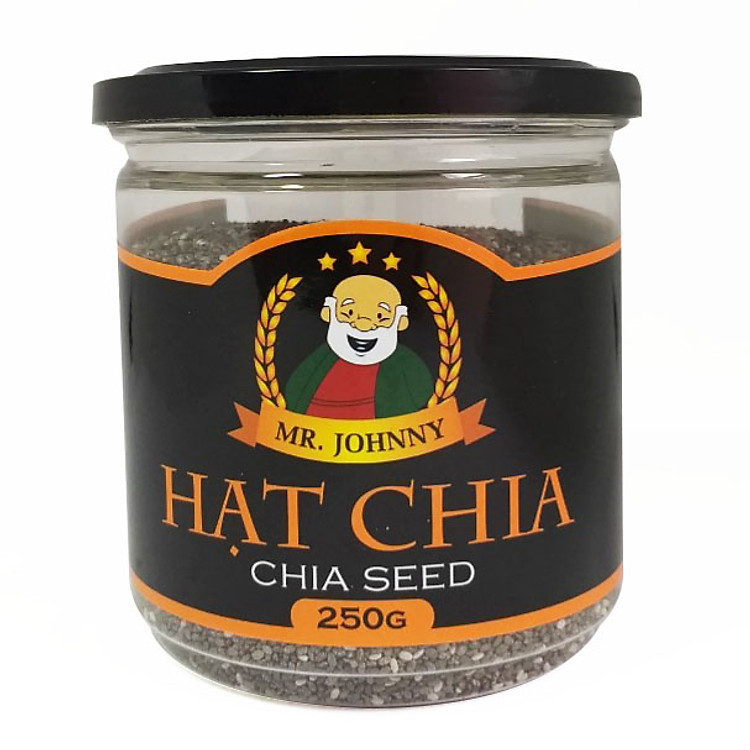 Hạt chia đen Mr Johnny hộp nhựa 250g