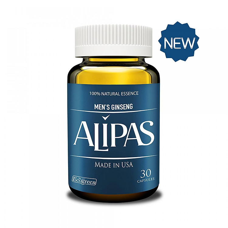 Thực Phẩm Chức Năng Sâm ALIPAS Cải Thiện Sinh Lý Nam Giới (Lọ 30 Viên - Mẫu Mã Mới)