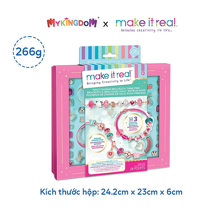 Bộ Vòng Tay Sắc Hồng Make It Real Chính hãng Ưu đãi - Hình ảnh 2