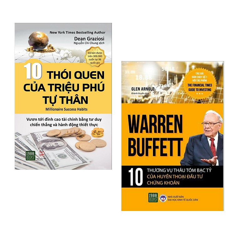 Combo: 10 Thói Quen Của Triệu Phú Tự Thân + Warren Buffett - 10 Thương Vụ Thâu Tóm Bạc Tỷ Của Huyền Thoại Đầu Tư Chứng Khoán