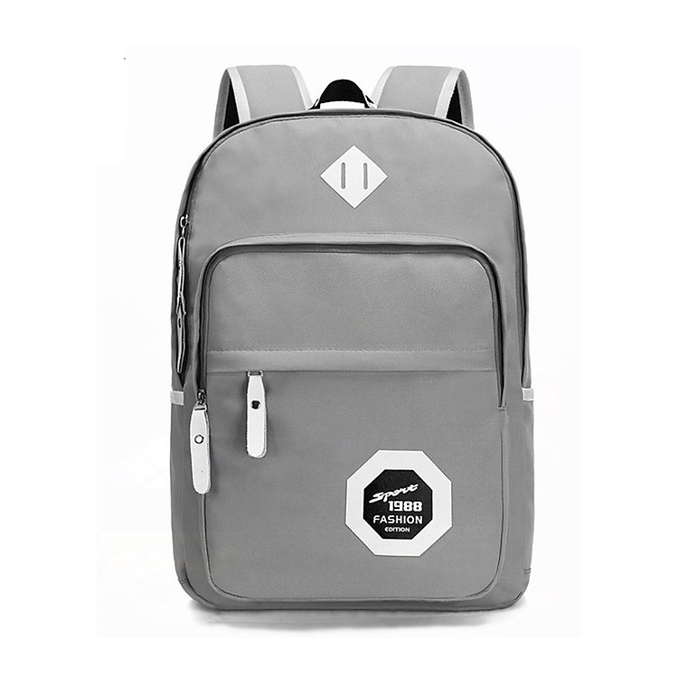 Balo Nam Nữ Thời Trang Hàn Quốc LAZA BL368 - Xám - Chính hãng