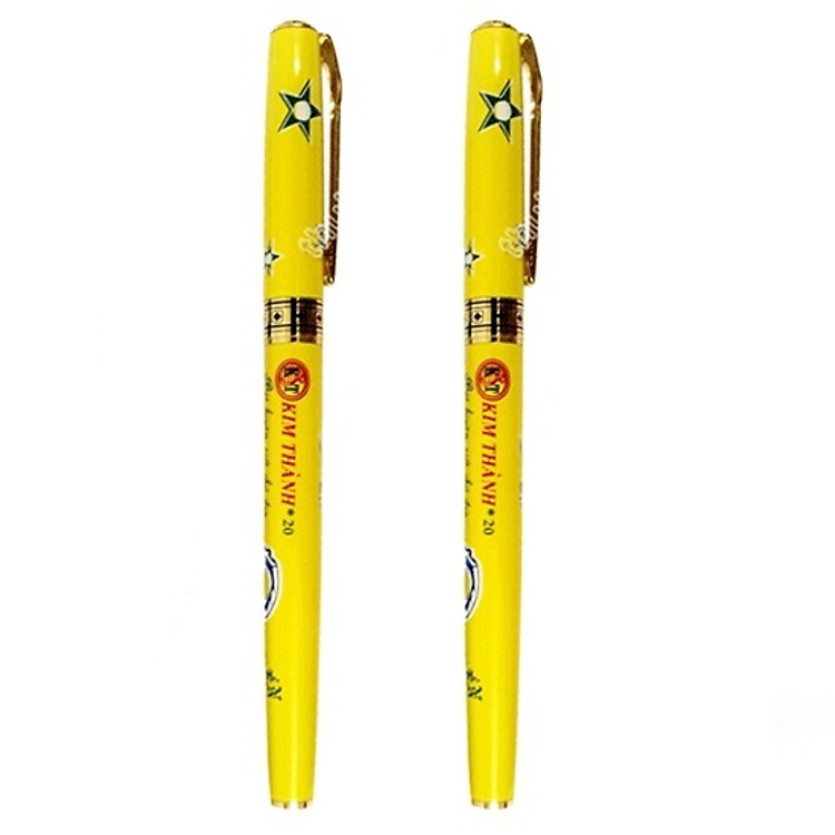 Combo 2 Bút máy Kim Thành 20 - màu vàng