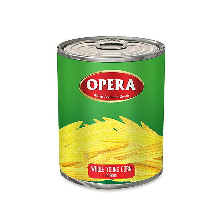 Bắp Bao Tử Nguyên Trái Đóng Hộp Opera